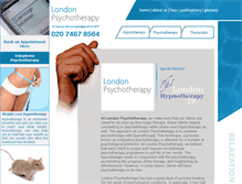 Tablet Screenshot of londonpsychotherapy.co.uk